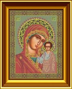 И-002-GC  Икона Божией Матери  "Казанская" 27 x 36 см