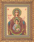 И-011-GC  Икона Божией Матери  "Знамения" 28 x 35 см
