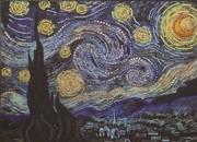 0116-Преобрана "Звездная ночь" по картине Ван Гога" 28х38 см
