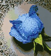 АЖ-0015 "Синяя роза" 22х24 см