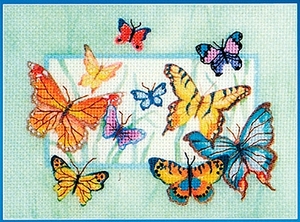 023-0266-Janlynn "Бабочки" 17,8х12,7 см