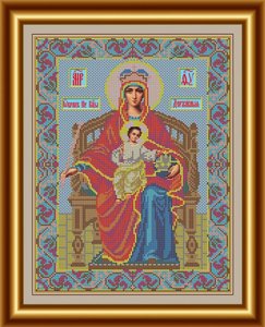 И-031-GC  Икона Божией Матери "Державная" 28 x 36 см