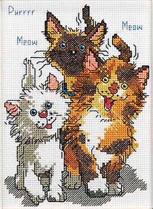 038-0208-Janlynn "Хвостики (Три кота)" 12,7х17,8 см