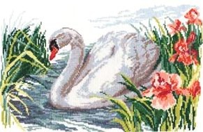 1-02-Алиса "Белый лебедь" 32х22 см