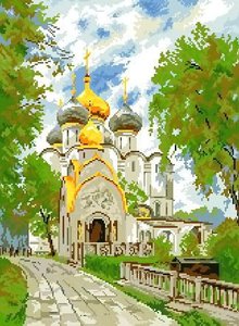 АЖ-1007 "Новодевичий монастырь" 42x57 см