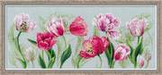 100/052-Риолис  "Весенние тюльпаны" 70х30 см