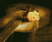 АЖ-1051 "Гитара и роза" 55х46 см