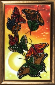 106-Butterfly "Вальс бабочек" 37х23 см