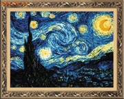 1088-Риолис "Ван Гог. Звездная ночь" 40x30 см