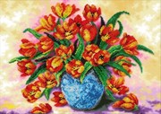 Б-1218-Паутинка "Тюльпаны" 29х39 см