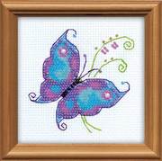 1264-Риолис "Чудесная бабочка" 10x10 см