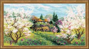 1275-Риолис "Яблоневый сад"  41x23 см
