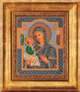 В-164-Кроше "Богородица Иерусалимская" 20х24 см