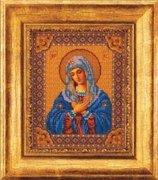 В-153-Кроше "Богородица Умиление" 20х25 см