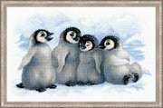 1323-Риолис "Забавные пингвины" 40х25 см
