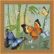 1336-Риолис "Бабочки" 35х35 см