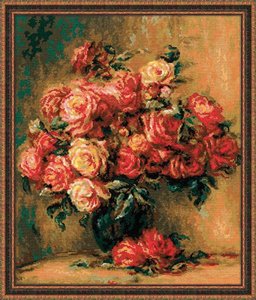 1402-Риолис "Букет роз" 40х48 см