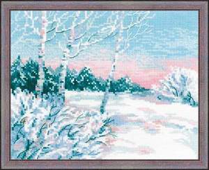 1541-Риолис "Зимнее утро" 35х60 см