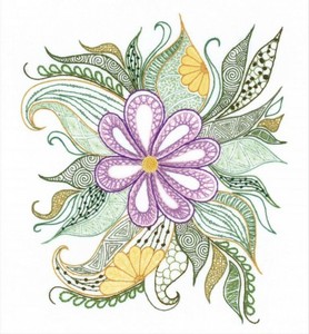 1588-Риолис "Прекрасный цветок" 30х34 см