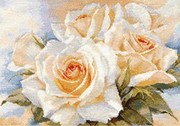 2-32-Алиса "Белые розы" 40х27 см