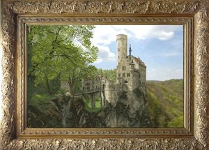 21012-КиТ "Замок Лихтенштейн" 60х40 см