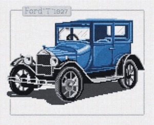 33-E-Pinn "Антикварные машины. Форд Т 1927" 29х23 см
