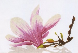 PN-0008304-Lanarte "Ветка магнолии с цветком" 30х20 см