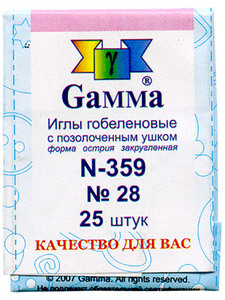N-359-Gamma Иглы гобеленовые №28/ 25 шт.