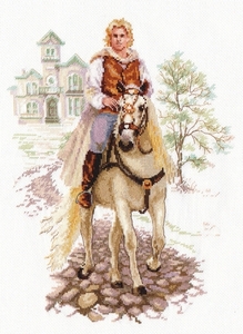 4-17-Алиса "Юноша на белом коне"24х32 см