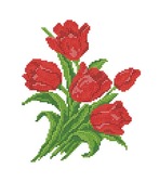 4511-Матренин Посад "Тюльпаны" 28х34 см