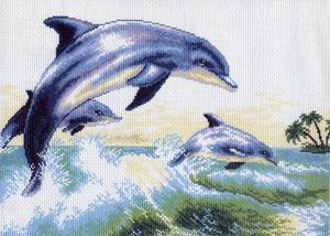 0456-Матренин Посад "Дельфин" 37х49 см