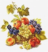 5-04-Алиса "Яблоки и виноград" 25х25 см