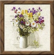 0924-Риолис "Полевые цветы" 45x45 см