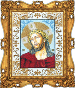 L-010-Вышиваем бисером "Иисус в терновом венце" 18x24 см