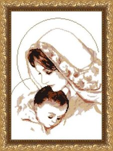 VKA3004А-Арт Соло "Дева Мария с младенцем" 29х38 см
