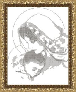 VKA3004В-Арт Соло "Дева Мария с младенцем" 29х38 см