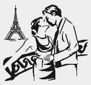 НВ-160-МП Студия "Поцелуй в Париже" 35х40 см