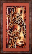 Б-057-Магия Канвы "Африка "Жирафы" 22х46 см