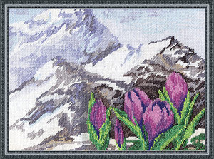 0952Ц-Panna "Альпийские цветы" 28х21 см