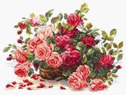 40-38-Чудесная игла "Королевские розы" 38x28 см