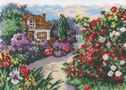 52-03-Чудесная игла "Цветущий сад" 28х20 см