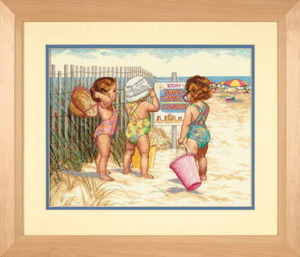 35216-Dimensions "Дети на пляже" 36х28 см