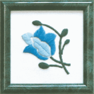 ГЛ-007-Чаривна Мить "Голубой цветок" 10x10 см