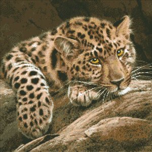 М-304-Паутинка "Леопард" 46х46 см