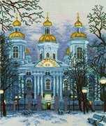 М-136-РТО "Николо-Богоявленский морской собор, Санкт-Петербург" 28х33 см