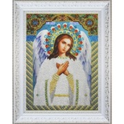 Р-282-Картины Бисером "Икона Ангела Хранителя" 20х27см