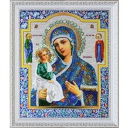 Р-291-Картины Бисером "Богородица "Иерусалимская" 29х35см