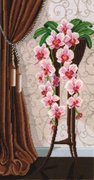 В-13-ССР "Ваза с орхидеями" 29х50 см